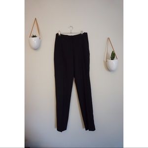 High Waisted Black Work Pants